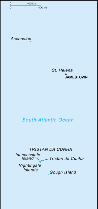 map of Saint Helena