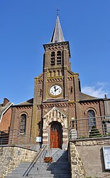 The church in Preux-au-Sart