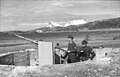 Soldats allemands avec leur KwK 38 surveillant l'entrée d'un Fjord près de Bodo (Norvège, 23 septembre 1943)