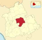 Расположение муниципалитета Кармона на карте провинции