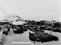 Cavite Navy Yard docks in 1899, year after it became a US Navy Shipyard