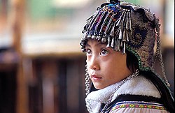 Hani etninės grupės mergaitė