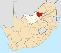 Location in South Africa