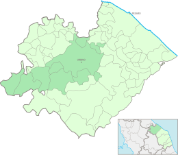 Unione montana Alta valle del Metauro – Mappa