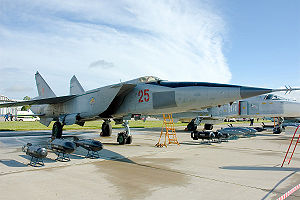 MiG-25RBSch („Foxbat-D“) auf dem Kubinka-Stützpunkt