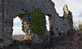 Ruines du logis du château.