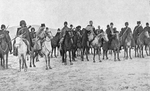 Den armeniska milisens stab 1914: Khetcho, Drastamat Kanaya (Dro) och Karekin Pastermadjian (Armen Garo)