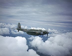 飛行するモスキート F Mk.II DD739号機 (豪空軍第456飛行隊所属、1943年撮影)