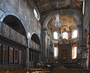 Inside of the Unionskirche towards the main altar.