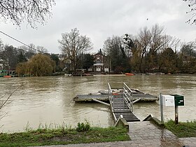 Île vue depuis le quai de l'Artois au Perreux.