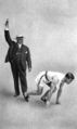 Archie Hahn in posa al momento del "pronti" (1904).