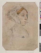 Hans Holbein le Jeune, Portrait d'Anne Boleyn, 1536.