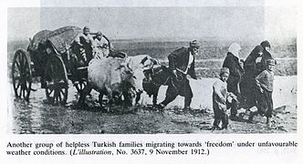 1912'de Osmanlı mülteciler