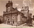 Facciata della Basilica di Santa Maria Assunta in una foto dei primi anni del '900.