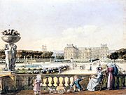 Christophe Civeton: Le jardin du Luxembourg, 1829