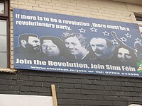 Sinn Féin verkiezingsposter in Belfast, 2007