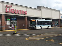 A route 5 bus in Fitchburg