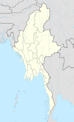Yangon trên bản đồ Myanmar