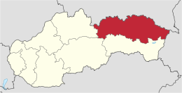 Regione di Prešov – Localizzazione