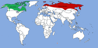 Hábitat do reno en Norte América e Eurasia