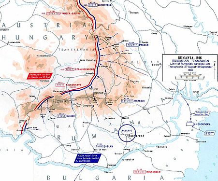 Atak Rumunii w sierpniu I wrześniu 1916