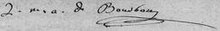 Signature de Marie-Adélaïde de Bourbon