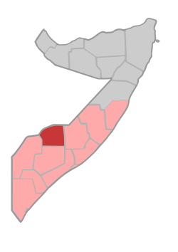 巴科勒州在索马里联邦共和国的位置