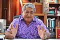 Image 15Tuilaepa Sailele Malielegaoi, Prime Minister of Samoa from 1998 to 2021, who initiated the Polynesian Leaders Group in late 2011. (from Polynesia)