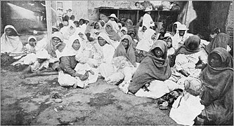 Mujeres yaquis durante el exilio en Yucatán