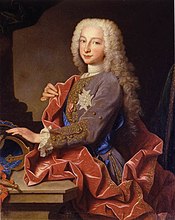 Carol de Bourbon, viitorul rege Carol al III-lea al Spaniei, 1725.