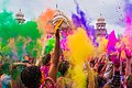 Holi-feiring foran Sri Sri Radha Krishna-tempelet i Spanish Fork i Utah, USA i 2014 Foto: Steven Gerner