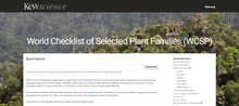 Thumbnail for World Checklist of Selected Plant Families