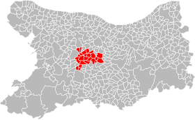 Localisation de Communauté de communes Vallées de l'Orne et de l'Odon