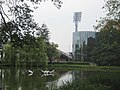 Vue depuis le parc Maksimir vers le stade Maksimir