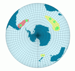 Distribución de Aptenodytes patagonicus