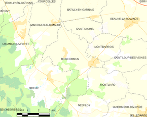 Poziția localității Boiscommun