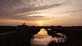 Park Lingezegen, zanja en dirección este-sureste al amanecer