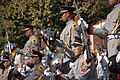 A South Korean military drill team performs during the Fall Festival Parade, Yongsan Garrison on 11 October 2008.