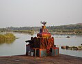 "संगम" - तीन पवित्र नदियों कावेरी नदी, कबिनी नदी और हेमावती नदी का मिलना।