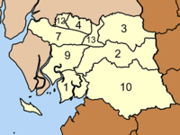 Map of districts