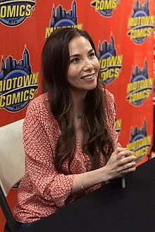 Liu at a signing for Monstress #22 at Midtown Comics in Manhattan