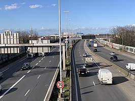 De A3 ter hoogte van Bondy