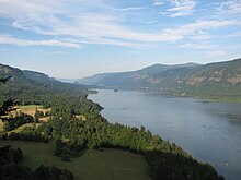 Vue sur la gorge du Columbia