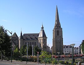 The town hall and tower of the abbey