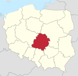 Voivodato di Łódź – Localizzazione