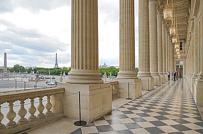 Velika loža Hôtel de la Marine s pogledom na Place de la Concorde