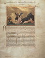 Ménologe de Basile II, Abraham et Isaac, Bibliothèque apostolique vaticane