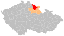 Okres Trutnov na mapě