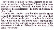 Passage d'un article de journal. Texte en noir sur fond gris clair.