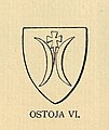 Герб Остоя VI – емблазон от Островски, 1901 г.